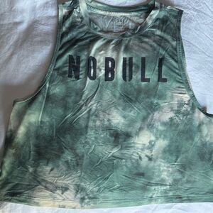 NOBULL Women's Green Tie-Dye Crop Top